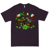 Plum monster truck with shamrocks Premium Tee - AdoDesignShop