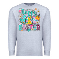 Heather Grey Happy Easter eggs Nurse Premium Sweatshirt - NancyCooperArtShop