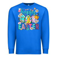 True Royal Happy Easter eggs Nurse Premium Sweatshirt - NancyCooperArtShop
