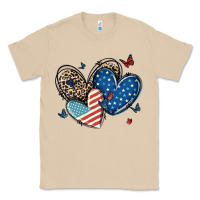Mushroom american flag leopard hearts Classic Tee - MaliasSmallBusiness