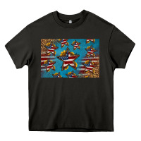 Asphalt 4th of july stars skinny metal can holder Heavy Core Tee - HRA Design Shop