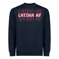 Navy latina af Heavyweight Sweatshirt - MaliasSmallBusiness