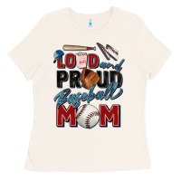 Bone loud and proud baseball mom Ladies Tee - Zillion Design Studio