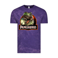 Cloud Purple Western Papasaurus Papa Dinosaur Vintage Tee - LillyAllenDesigns