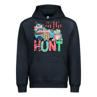 Navy Easter gnomes on the hunt Urban Hoodie - OliviaCreatesArt