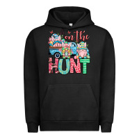 Pigment Black Easter gnomes on the hunt Urban Hoodie - OliviaCreatesArt