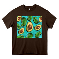 Chocolate Brown avacadoblue tumbler Heavy Core Tee - BarkalooDesign