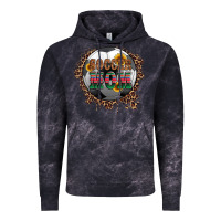 Cloud Black soccer mom with serape and leopard Vintage Hoodie - Artiststas