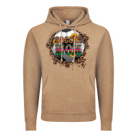 Vintage Coffee soccer mom with serape and leopard Vintage Hoodie - Artiststas