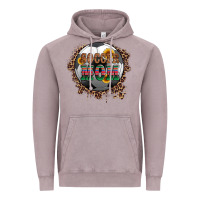 Vintage Zinc soccer mom with serape and leopard Vintage Hoodie - Artiststas