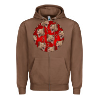 Chestnut christmas pig Zipper Hoodie - LillyAllenDesigns