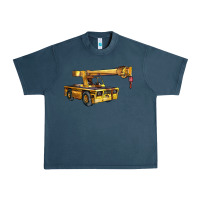 Midnight Navy carry deck crane Urban Heavy Tee - LillyAllenDesigns
