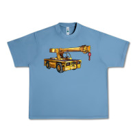 Pebble Blue carry deck crane Urban Heavy Tee - LillyAllenDesigns