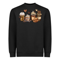 Melanin Afro Coffee Cups Heavyweight Sweatshirt | Teevron