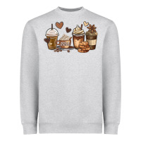 Heather Grey melanin afro coffee cups Heavyweight Sweatshirt - MaliasSmallBusiness