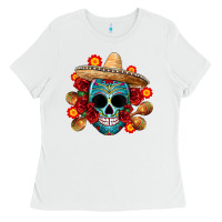 Mexico Skull Ladies Tee | Teevron