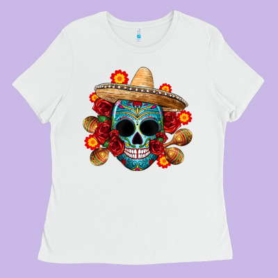 Mexico Skull Ladies Tee Designed By Cts Tumbler Store