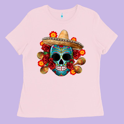 Mexico Skull Ladies Tee Designed By Cts Tumbler Store