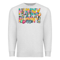 Oatmeal Heather Hunny Bunny Easter Premium Sweatshirt - NancyCooperArtShop