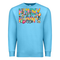 Ocean Blue Hunny Bunny Easter Premium Sweatshirt - NancyCooperArtShop