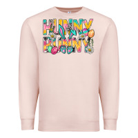 Pale Pink Hunny Bunny Easter Premium Sweatshirt - NancyCooperArtShop