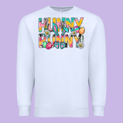 Hunny Bunny Easter Premium Sweatshirt Designed By Nancycooperartshop