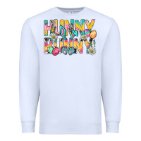 White Hunny Bunny Easter Premium Sweatshirt - NancyCooperArtShop