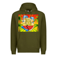 Army Green the beach is calling Premium Hoodie - TumblerDesignByShophia