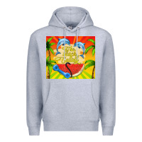Heather Grey the beach is calling Premium Hoodie - TumblerDesignByShophia