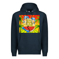 Navy the beach is calling Premium Hoodie - TumblerDesignByShophia