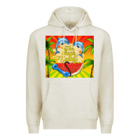 Oatmeal Heather the beach is calling Premium Hoodie - TumblerDesignByShophia