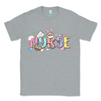 Heather Grey easter nurse Classic Tee - MaliasSmallBusiness