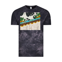 Cloud Black cowhide sunflowers cactus Vintage Tee - Jasminsmagicworld