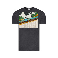 Vintage Black cowhide sunflowers cactus Vintage Tee - Jasminsmagicworld