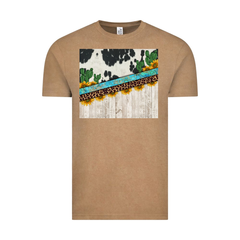 Cowhide Sunflowers Cactus Vintage Tee by Jasminsmagicworld | Teevron