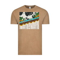 Vintage Coffee cowhide sunflowers cactus Vintage Tee - Jasminsmagicworld