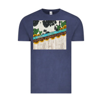 Vintage Denim cowhide sunflowers cactus Vintage Tee - Jasminsmagicworld