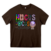 Chocolate Brown hocus pocus witches Heavy Core Tee - CowhideDigitalArt