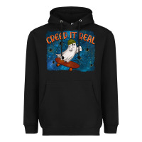 Black Creep It Real Heavyweight Hoodie - texasbilliewilder
