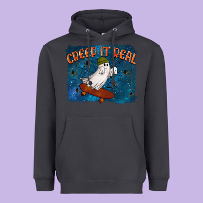 Creep It Real Heavyweight Hoodie Designed By Texasbilliewilder