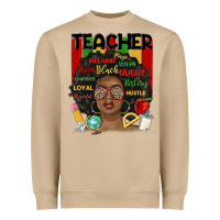 Mushroom black woman teacher Heavyweight Sweatshirt - MaliasSmallBusiness