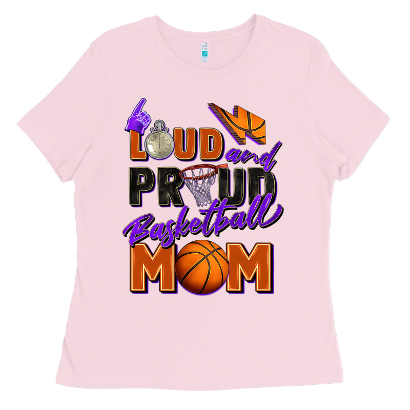 Loud And Proud Basketball Mom Ladies Tee by Zillion Design Studio | Teevron