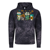 Cloud Black sunflowers coffee cups Vintage Hoodie - Jasminsmagicworld