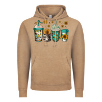 Vintage Coffee sunflowers coffee cups Vintage Hoodie - Jasminsmagicworld