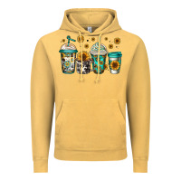 Vintage Mustard sunflowers coffee cups Vintage Hoodie - Jasminsmagicworld