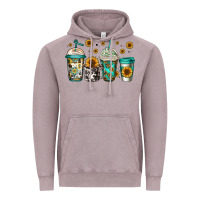 Vintage Zinc sunflowers coffee cups Vintage Hoodie - Jasminsmagicworld