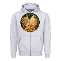Heather Grey cochin rooster christmas Zipper Hoodie - LillyAllenDesigns