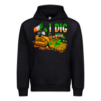 Black I dig you St. Patrick's Urban Hoodie - OliviaCreatesArt