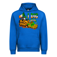Cobalt I dig you St. Patrick's Urban Hoodie - OliviaCreatesArt