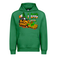 Emerald I dig you St. Patrick's Urban Hoodie - OliviaCreatesArt
